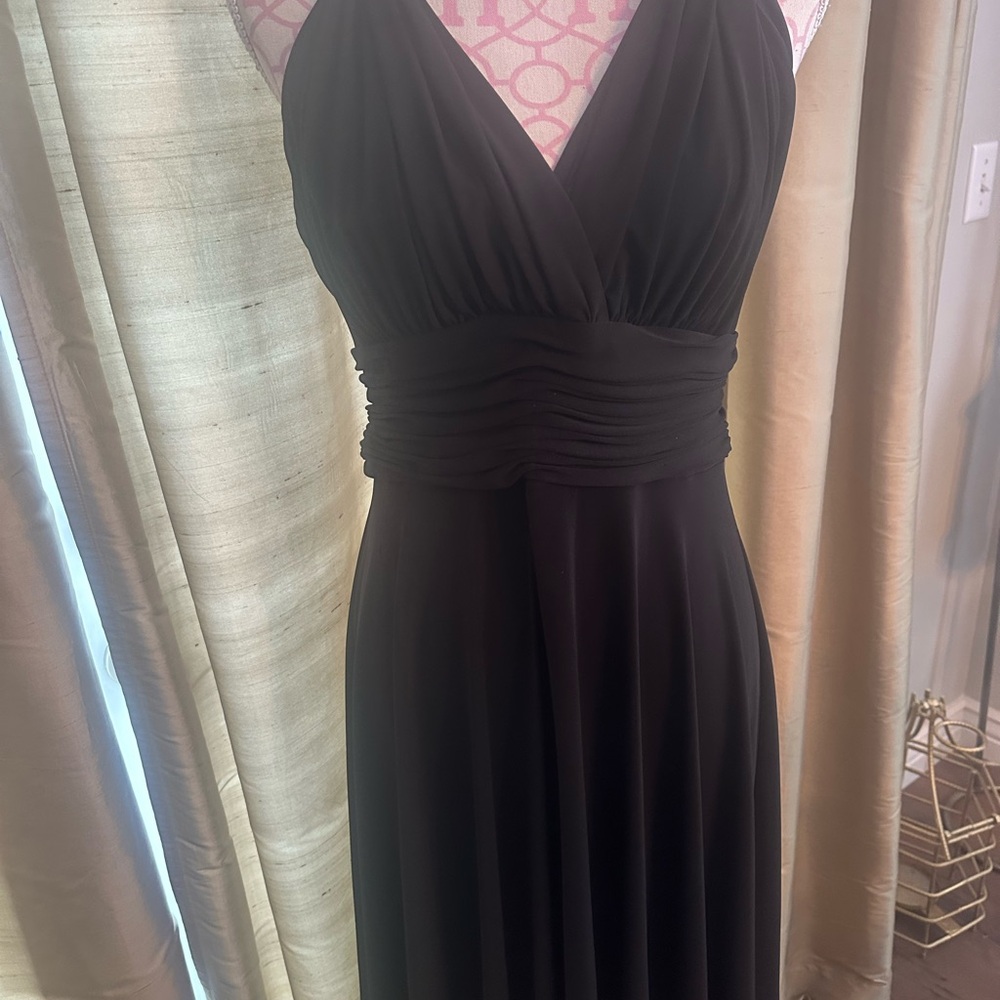 Jones Wear Strapless Black Dress